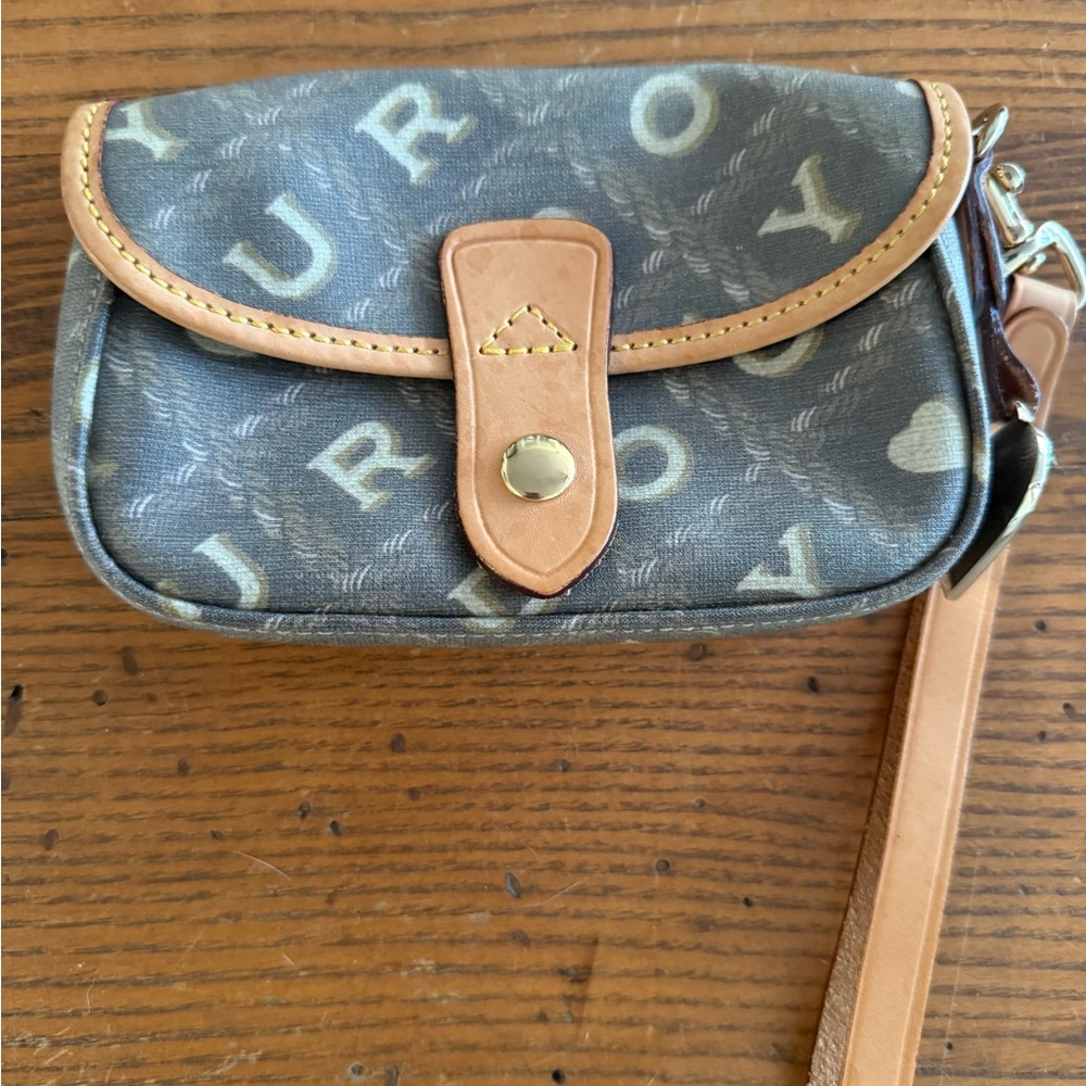 Dooney & Bourke Light Brown and Tan Wristlet